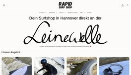 Rapid Surf Shop - Webseite